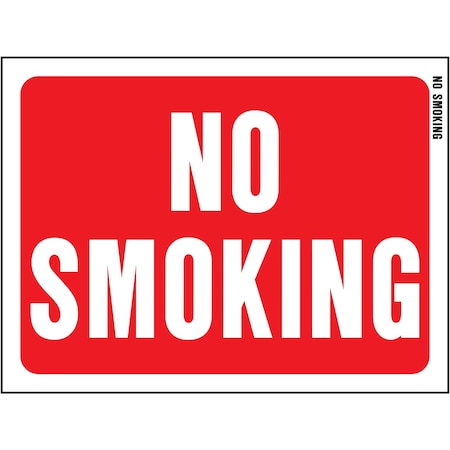 Hy-Ko No Smoking Sign 8.5" x 12", 10PK A20611
